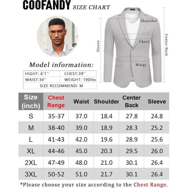 COOFANDY Mens Casual Blazer Slim Fit Suit Jacket Lightweight Knit Sport Coat Two Button Stretch Blazer Jacket