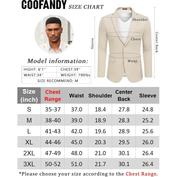 COOFANDY Mens Casual Blazer Slim Fit Suit Jacket Lightweight Knit Sport Coat Two Button Stretch Blazer Jacket