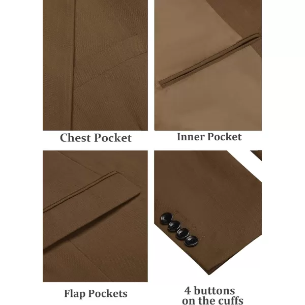 COOFANDY Mens Casual Blazer Lightweight Two Botton Suit Jacket Slim Fit Sports Coat Business Blazer Jacket