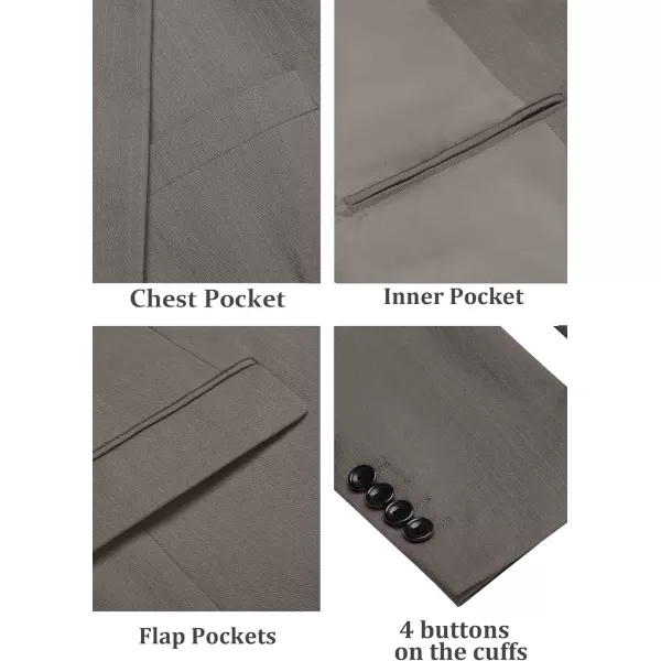 COOFANDY Mens Casual Blazer Lightweight Two Botton Suit Jacket Slim Fit Sports Coat Business Blazer Jacket