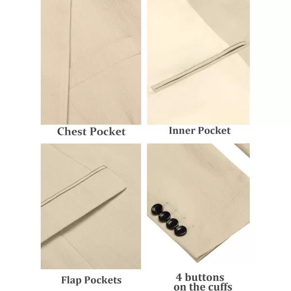 COOFANDY Mens Casual Blazer Lightweight Two Botton Suit Jacket Slim Fit Sports Coat Business Blazer Jacket