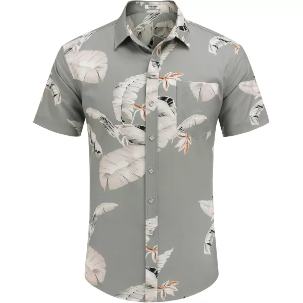 COOFANDY Mens Hawaiian Tropical Shirts Short Sleeve Button Down Summer Beach Shirt with Pocket