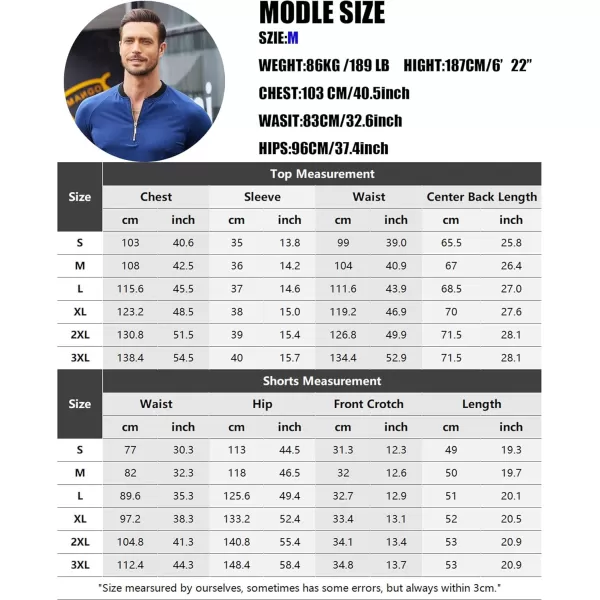 COOFANDY Men's 2 Pieces Outfits Cotton Quarter Zip T Shirt and Shorts Set Casual Athletic Suit Summer Tracksuits