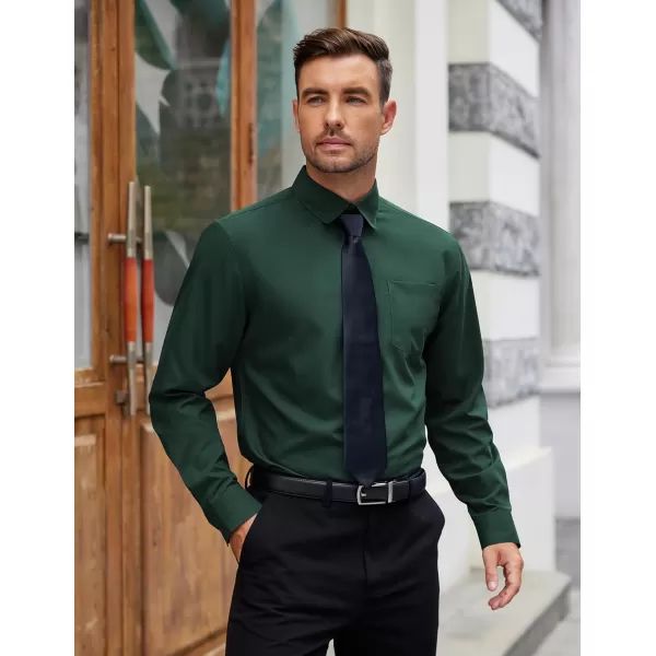 COOFANDY Mens Dress Shirts Long Sleeve Wrinkle Free Button Down Shirts Formal Business Shirt