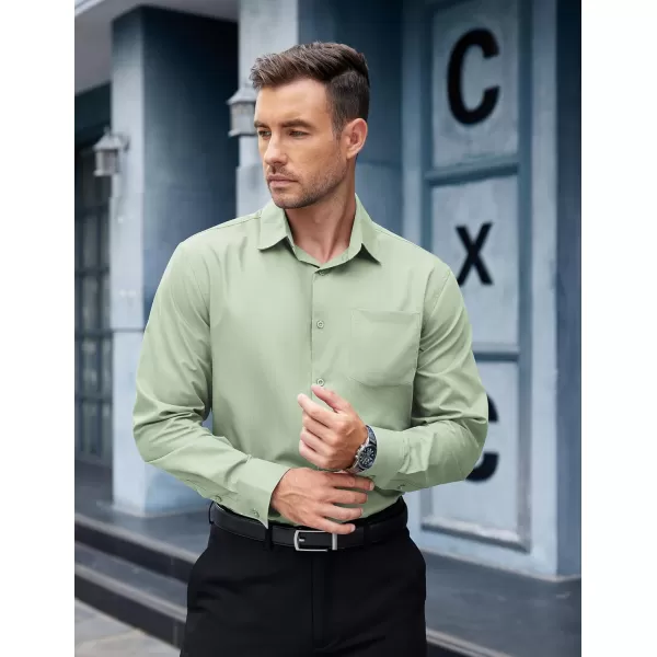 COOFANDY Mens Dress Shirts Long Sleeve Wrinkle Free Button Down Shirts Formal Business Shirt