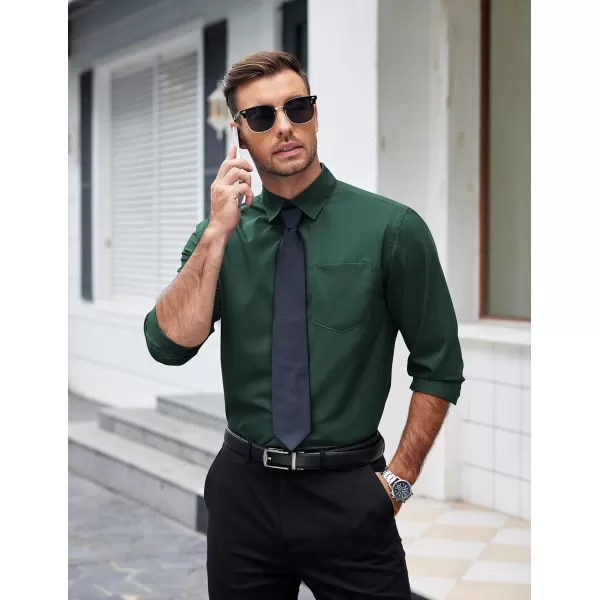 COOFANDY Mens Dress Shirts Long Sleeve Wrinkle Free Button Down Shirts Formal Business Shirt