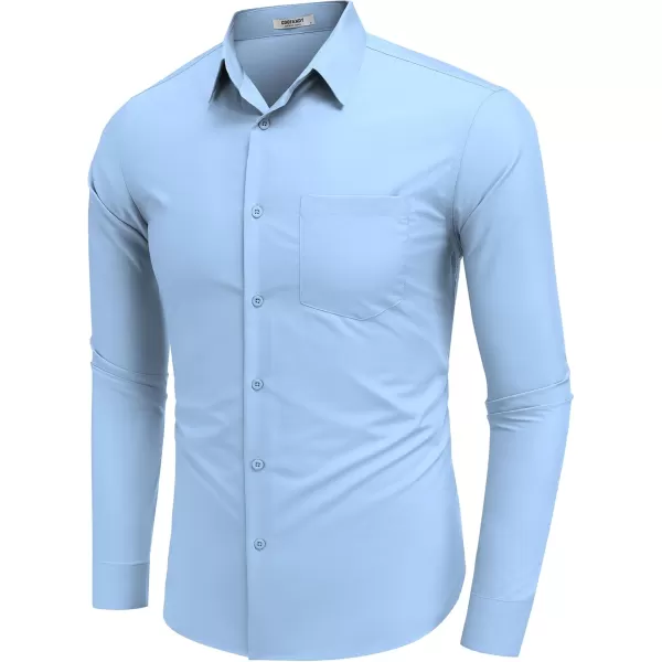 COOFANDY Mens Dress Shirts Long Sleeve Wrinkle Free Button Down Shirts Formal Business Shirt