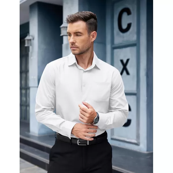 COOFANDY Mens Dress Shirts Long Sleeve Wrinkle Free Button Down Shirts Formal Business Shirt