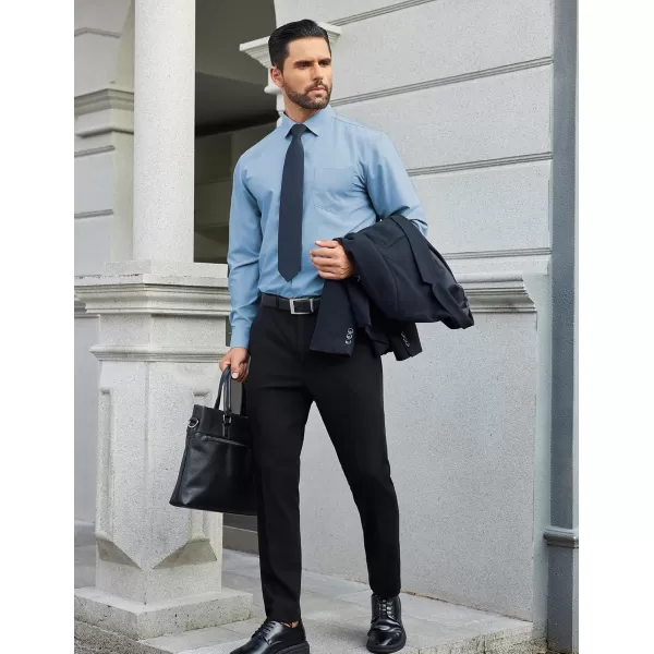 COOFANDY Mens Dress Shirts Long Sleeve Wrinkle Free Button Down Shirts Formal Business Shirt