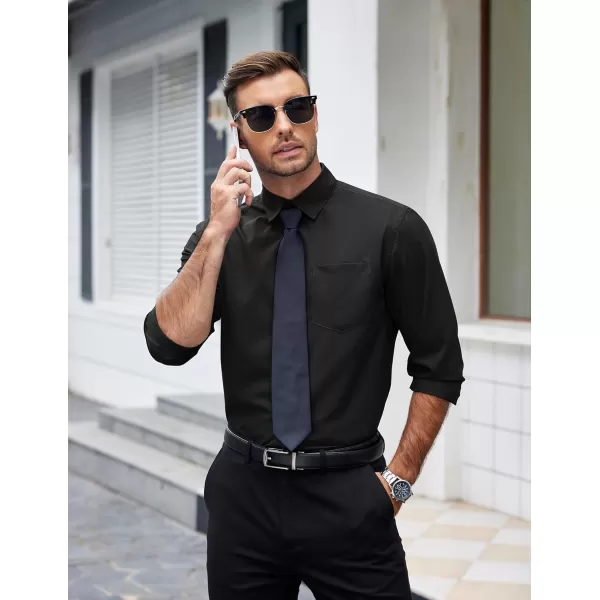 COOFANDY Mens Dress Shirts Long Sleeve Wrinkle Free Button Down Shirts Formal Business Shirt