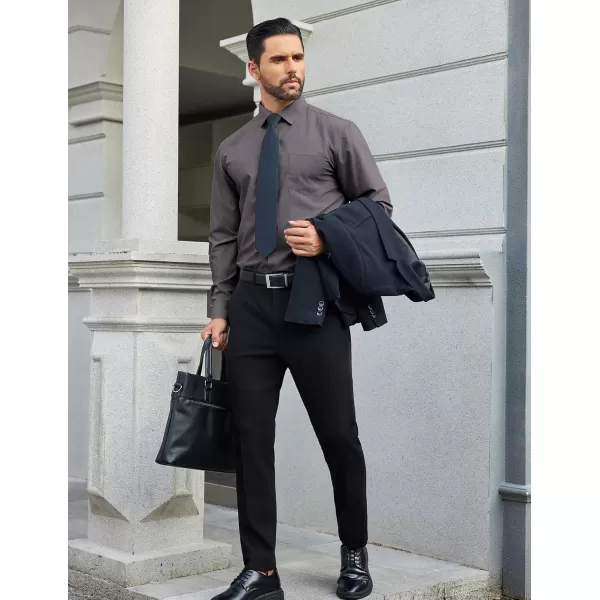COOFANDY Mens Dress Shirts Long Sleeve Wrinkle Free Button Down Shirts Formal Business Shirt