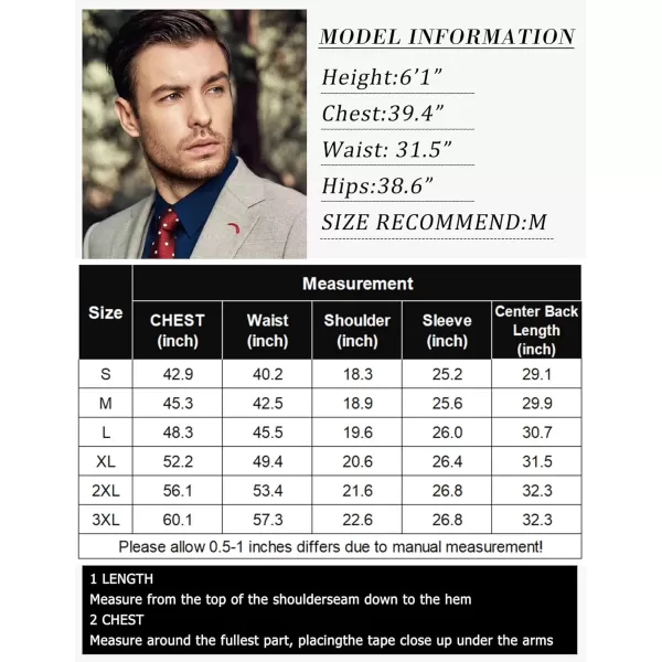 COOFANDY Mens Dress Shirts Long Sleeve Wrinkle Free Button Down Shirts Formal Business Shirt