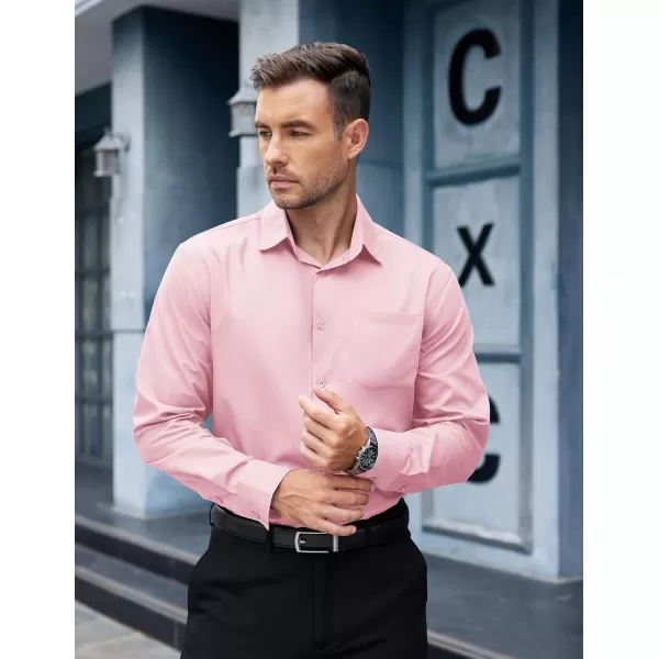 COOFANDY Mens Dress Shirts Long Sleeve Wrinkle Free Button Down Shirts Formal Business Shirt