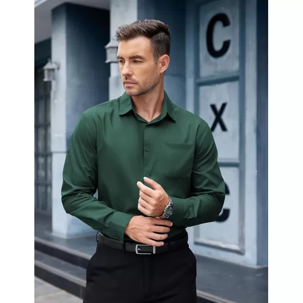 COOFANDY Mens Dress Shirts Long Sleeve Wrinkle Free Button Down Shirts Formal Business Shirt
