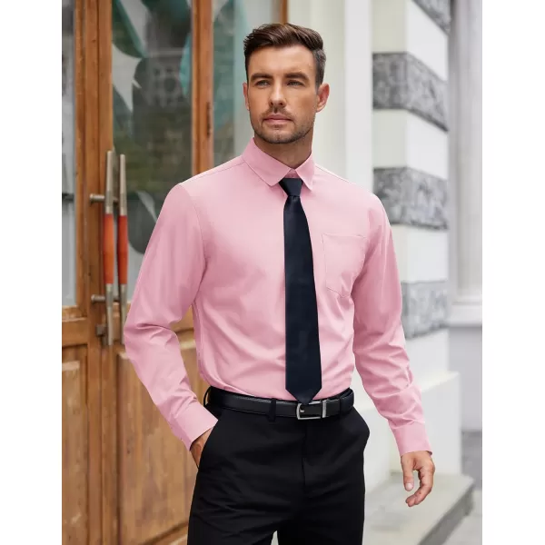 COOFANDY Mens Dress Shirts Long Sleeve Wrinkle Free Button Down Shirts Formal Business Shirt
