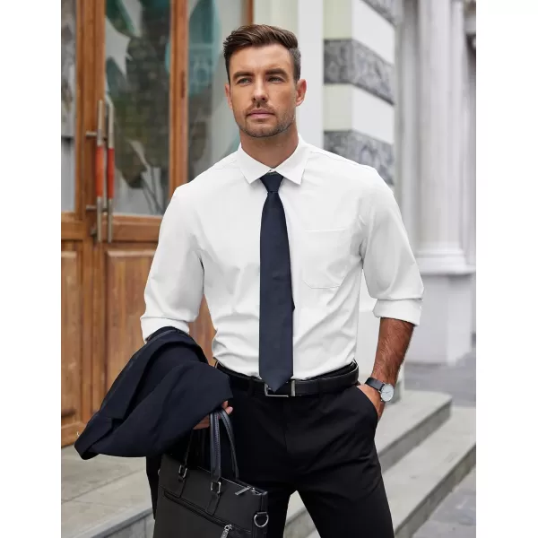 COOFANDY Mens Dress Shirts Long Sleeve Wrinkle Free Shirt Textured Business Casual Button Down Shirt