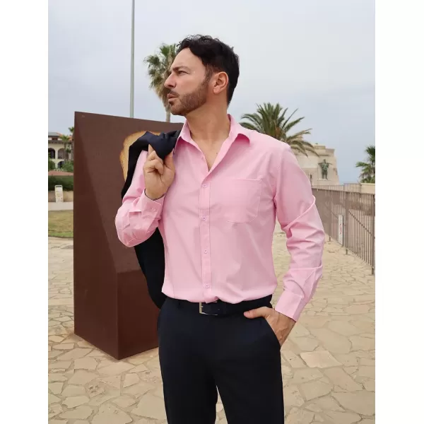COOFANDY Mens Dress Shirts Long Sleeve Wrinkle Free Shirt Textured Business Casual Button Down Shirt