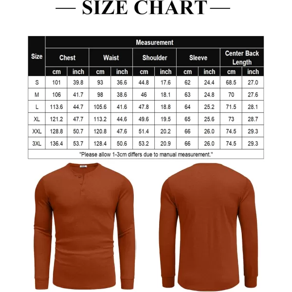 COOFANDY Men's Henley Shirts Long Sleeve Button T-Shirt Lightweight Fashion Casual Pullover Shirt