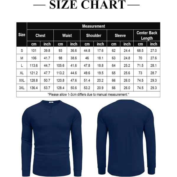 COOFANDY Men's Henley Shirts Long Sleeve Button T-Shirt Lightweight Fashion Casual Pullover Shirt