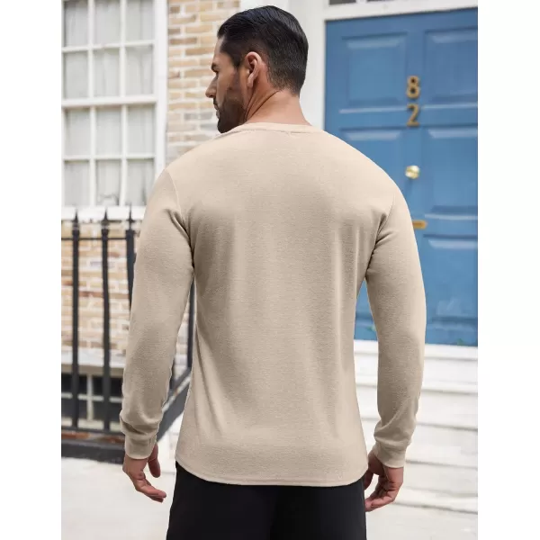 COOFANDY Men's Henley Shirts Long Sleeve Button T-Shirt Lightweight Fashion Casual Pullover Shirt
