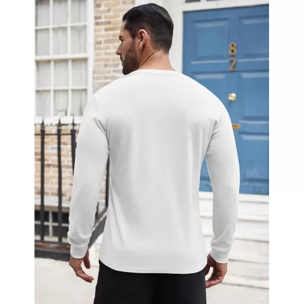 COOFANDY Men's Henley Shirts Long Sleeve Button T-Shirt Lightweight Fashion Casual Pullover Shirt