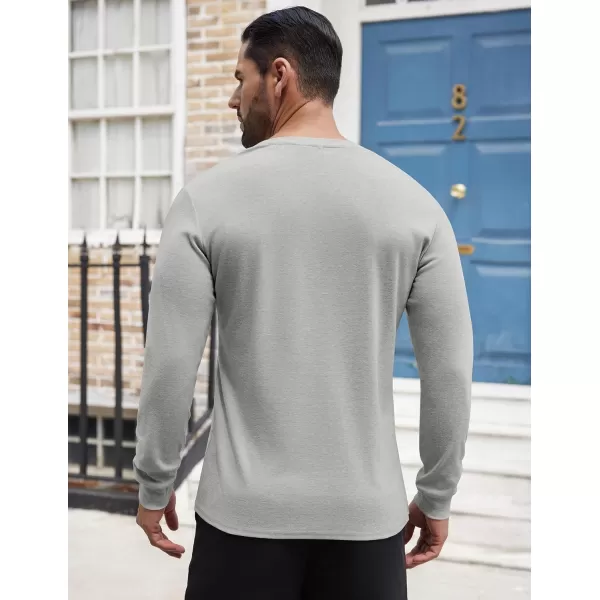 COOFANDY Men's Henley Shirts Long Sleeve Button T-Shirt Lightweight Fashion Casual Pullover Shirt