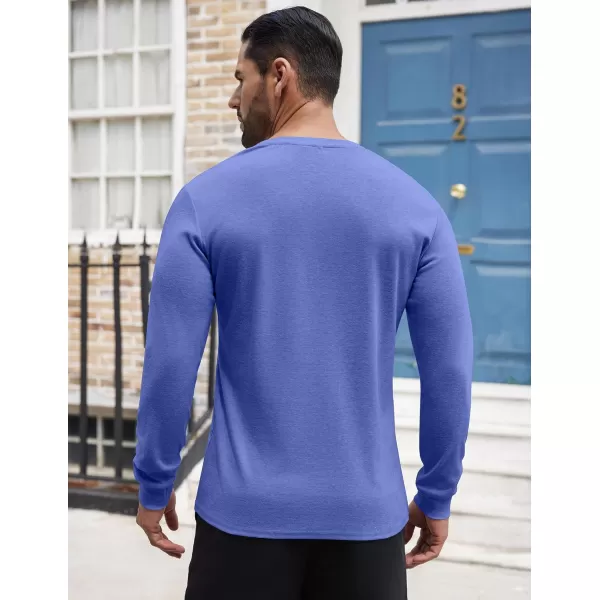 COOFANDY Men's Henley Shirts Long Sleeve Button T-Shirt Lightweight Fashion Casual Pullover Shirt