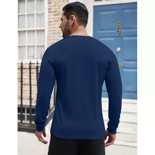 COOFANDY Men's Henley Shirts Long Sleeve Button T-Shirt Lightweight Fashion Casual Pullover Shirt