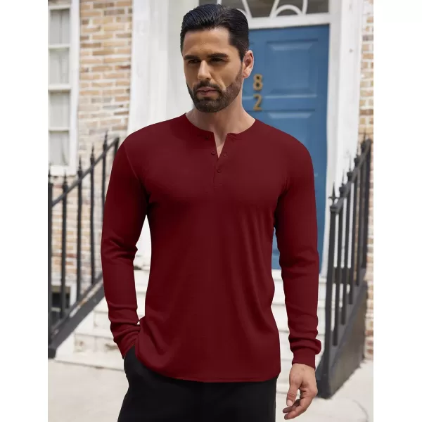 COOFANDY Men's Henley Shirts Long Sleeve Button T-Shirt Lightweight Fashion Casual Pullover Shirt