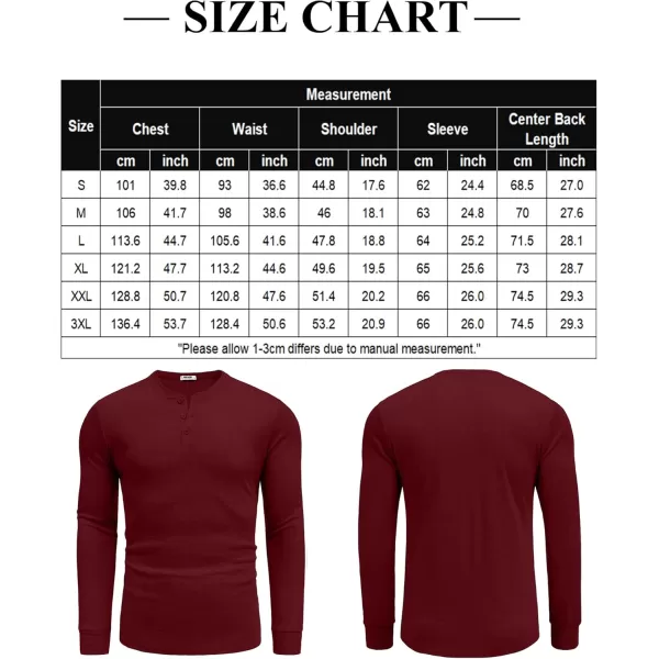 COOFANDY Men's Henley Shirts Long Sleeve Button T-Shirt Lightweight Fashion Casual Pullover Shirt