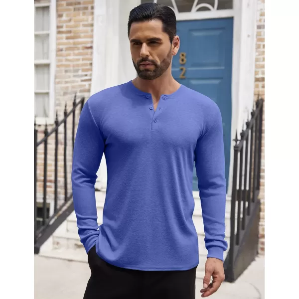 COOFANDY Men's Henley Shirts Long Sleeve Button T-Shirt Lightweight Fashion Casual Pullover Shirt