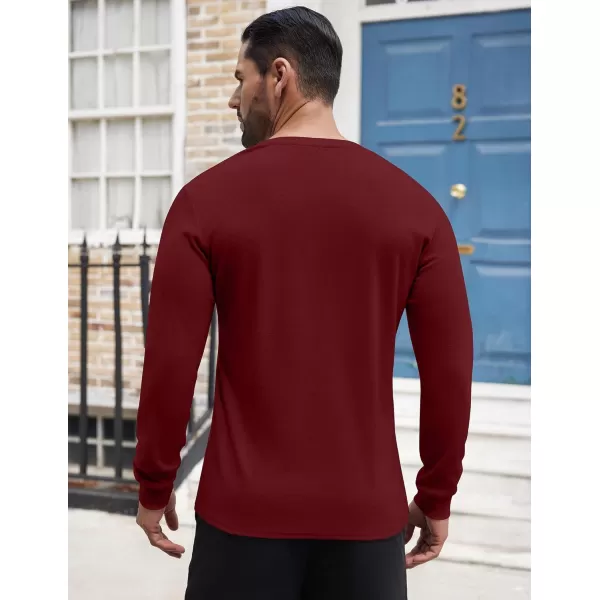 COOFANDY Men's Henley Shirts Long Sleeve Button T-Shirt Lightweight Fashion Casual Pullover Shirt