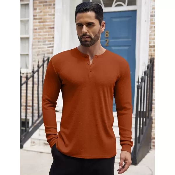 COOFANDY Men's Henley Shirts Long Sleeve Button T-Shirt Lightweight Fashion Casual Pullover Shirt