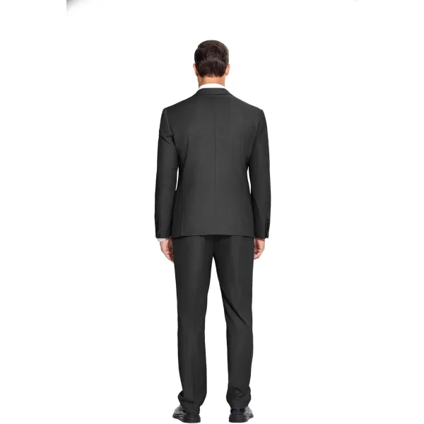 COOFANDY Men's Suits 2 Piece Slim Fit Dress Suits Tuxedo Jacket One Button Blazer for Wedding Business Prom