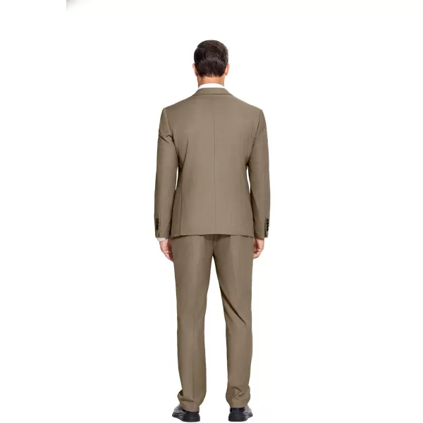 COOFANDY Men's Suits 2 Piece Slim Fit Dress Suits Tuxedo Jacket One Button Blazer for Wedding Business Prom