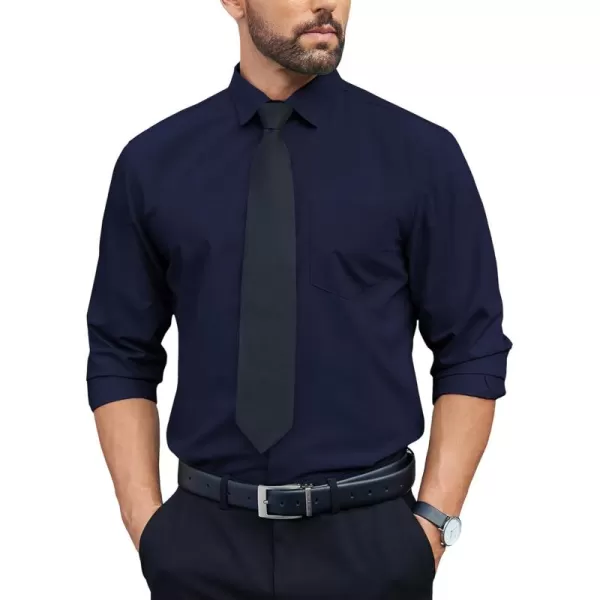 COOFANDY Mens Dress Shirts Long Sleeve Wrinkle Free Button Down Shirts Formal Business Shirt