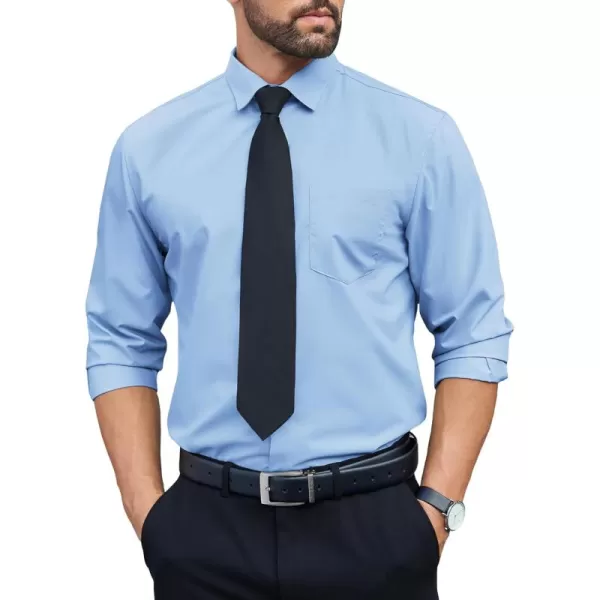COOFANDY Mens Dress Shirts Long Sleeve Wrinkle Free Button Down Shirts Formal Business Shirt