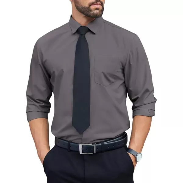 COOFANDY Mens Dress Shirts Long Sleeve Wrinkle Free Button Down Shirts Formal Business Shirt
