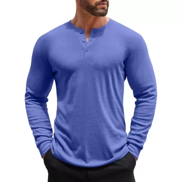 COOFANDY Men's Henley Shirts Long Sleeve Button T-Shirt Lightweight Fashion Casual Pullover Shirt