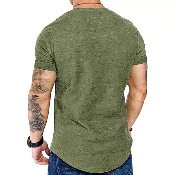 COOFANDY Men Muscle Workout T Shirt Gym Bodybuilding Active Short Sleeve Tee Top Black