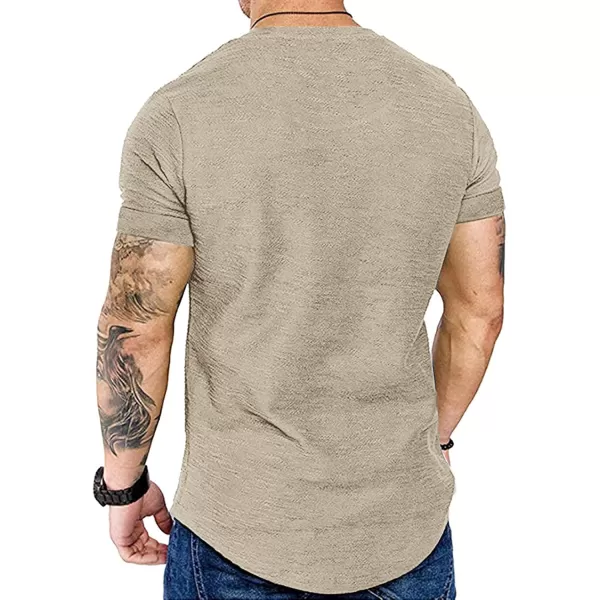 COOFANDY Men Muscle Workout T Shirt Gym Bodybuilding Active Short Sleeve Tee Top Black