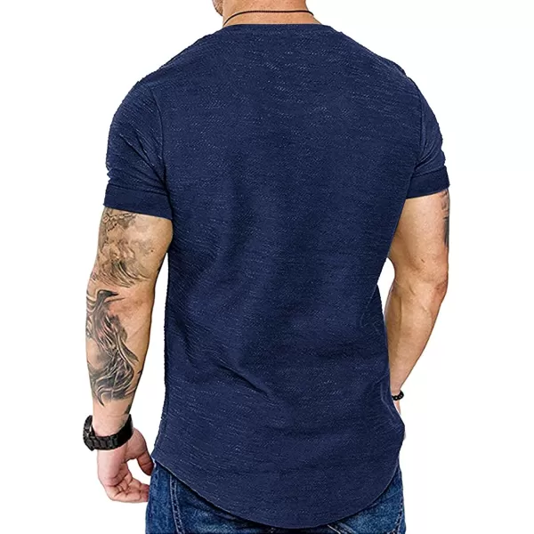 COOFANDY Men Muscle Workout T Shirt Gym Bodybuilding Active Short Sleeve Tee Top Black