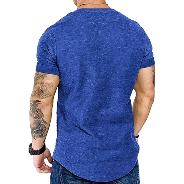 COOFANDY Men Muscle Workout T Shirt Gym Bodybuilding Active Short Sleeve Tee Top Black