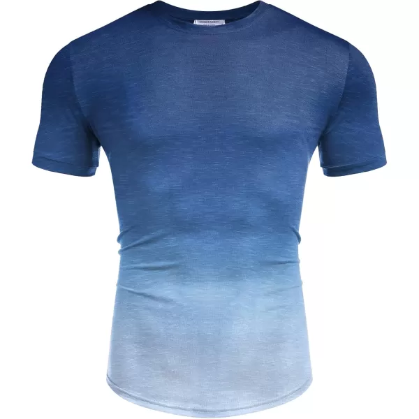COOFANDY Men Muscle Workout T Shirt Gym Bodybuilding Active Short Sleeve Tee Top Black)