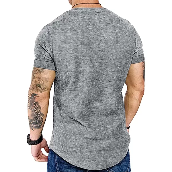 COOFANDY Men Muscle Workout T Shirt Gym Bodybuilding Active Short Sleeve Tee Top Black