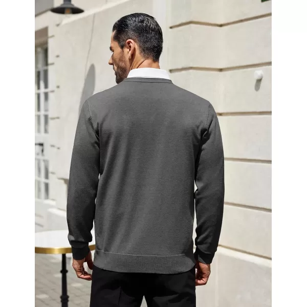 COOFANDY Mens Cardigan Sweaters Long Sleeve V Neck Cardigans Lightweight Knitted Button Down Sweaters with Pockets