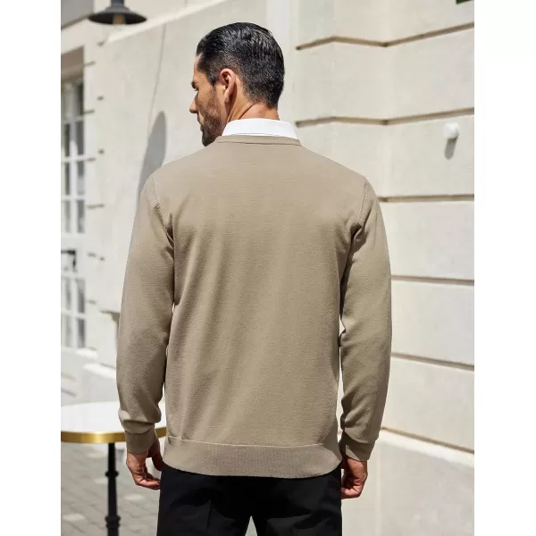 COOFANDY Mens Cardigan Sweaters Long Sleeve V Neck Cardigans Lightweight Knitted Button Down Sweaters with Pockets