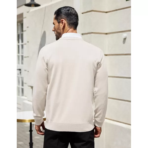 COOFANDY Mens Cardigan Sweaters Long Sleeve V Neck Cardigans Lightweight Knitted Button Down Sweaters with Pockets
