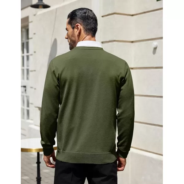COOFANDY Mens Cardigan Sweaters Long Sleeve V Neck Cardigans Lightweight Knitted Button Down Sweaters with Pockets
