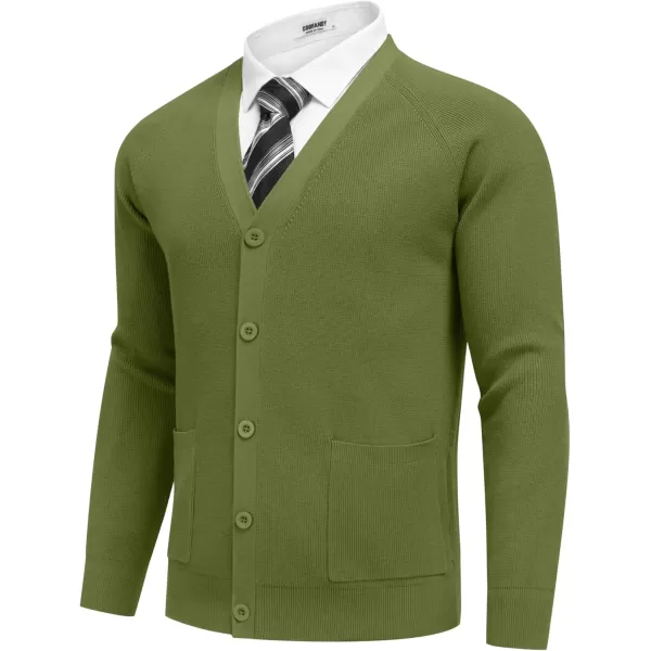COOFANDY Men's Cardigan Sweaters with Button Lightweight Casual V Neck Long Sleeve Pockets Knitted Sweater